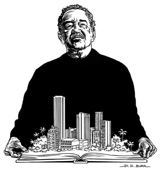 Gabriel Garcia Marquez illustration