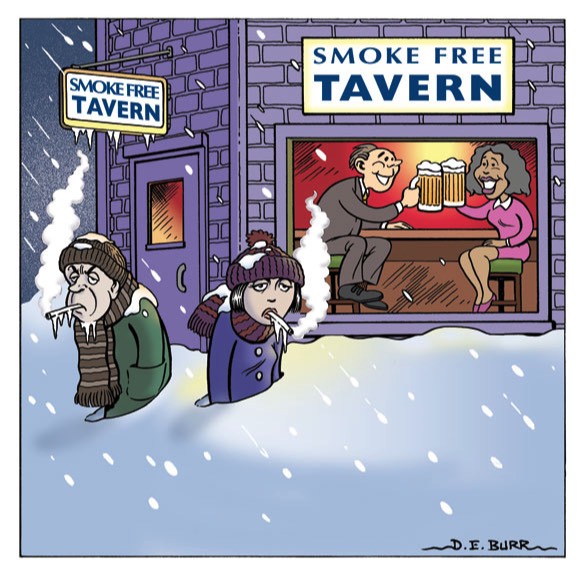 smoke free cartoon